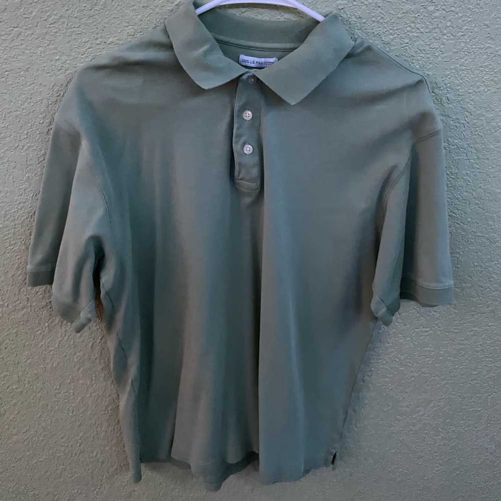 medium lime green vanheusen polo t-shirt